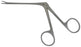 BR Surgical - Ear Forceps Hartmann-Noyes 6-1/4 Inch Length Surgical Grade Stainless Steel NonSterile NonLocking Finger Ring Handle Straight Serrated Alligator Jaws - BR44-26116