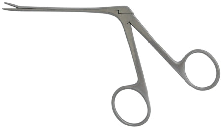 BR Surgical BR Surgical Ear Forceps Hartmann 5-1/2 Inch Surgical Grade Stainless Steel NonSterile NonLocking Finger Ring Handle Straight Alligator Jaws w/1 X 2 Teeth - BR44-26314