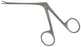 BR Surgical - Ear Forceps Hartmann 5-1/2 Inch Length Surgical Grade Stainless Steel NonSterile NonLocking Finger Ring Handle Straight Alligator Jaws with 1 X 2 Teeth - BR44-26314