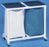 IPU Standard Double Hamper with Bags 4 Casters 39 gal. - VL LH2 FP