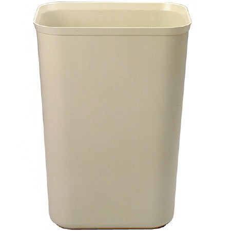 Saalfeld Redistribution Trash Can 40 Quart Beige Thermoset Polyester Open Top - FG254400BEIG