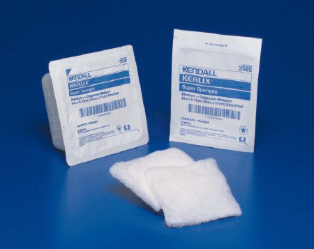 Cardinal Kerlix Fluff Dressing Gauze 12-Ply 6 X 6-3/4 Inch Rectangle Sterile - 3085-