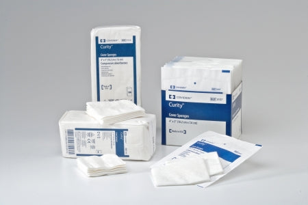 Cardinal Curity NonWoven Sponge NonWoven Cellulose 4-Ply 3 X 4 Inch Rectangle Sterile - 3157