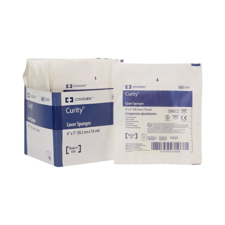 Curity - Nonwoven Sponge Nonwoven Cellulose 4-Ply 3 X 4 Inch Rectangle Sterile - 3157