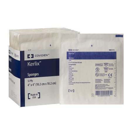 Kerlix - USP Type VII Fluff Dressing Fluff Dried Woven Gauze 12-Ply 4 X 4 Inch Square Sterile - 5072