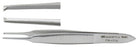 Miltex Padgett Tissue Forceps Olmstead 2-3/4 Inch Surgical Grade Stainless Steel NonSterile NonLocking Thumb Handle Straight Delicate 1 X 2 Teeth - PM-4719