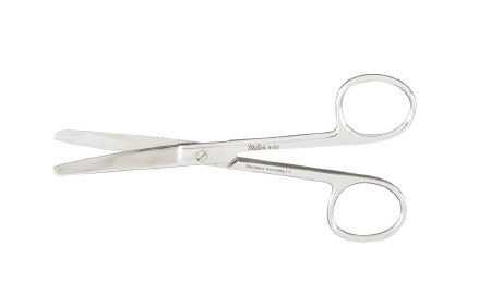 Miltex Miltex Operating Scissors 4-1/2 Inch Length OR Grade Stainless Steel (German) NonSterile Finger Ring Handle Curved Blade Blunt/Blunt - 19115