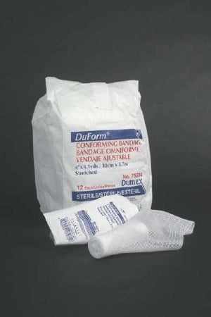 Derma Sciences Duform Conforming Bandage Polyester / Rayon 1-Ply 3 Inch X 4-1/10 Yard Roll Shape Sterile - 75203
