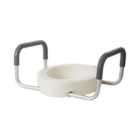 Drive Medical Drive Premium Riser Seat Premium, With Removable Arms, Elongated Toilet - 12403