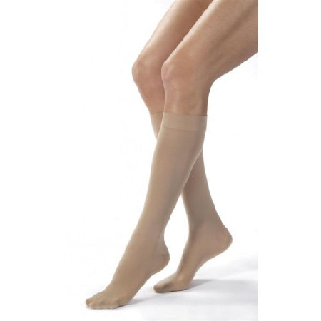 JOBST Opaque - Compression Stocking Knee High Large / Full Calf Silky Beige Closed Toe - 115378