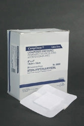 Derma Sciences Compdress Adhesive Dressing 6 X 6 Inch Gauze Square White Sterile - 89066