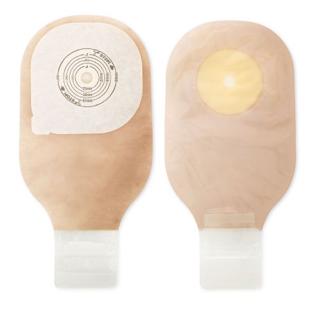 Premier - Ostomy Pouch One-Piece System 12 Inch Length 2-1/2 to 3 Inch Stoma Drainable Oval, Flat, Trim to Fit - 88402