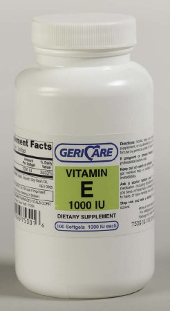 McKesson McKesson Vitamin Supplement Vitamin E 1000 IU Strength Softgel 100 per Bottle - 753-01-GCP