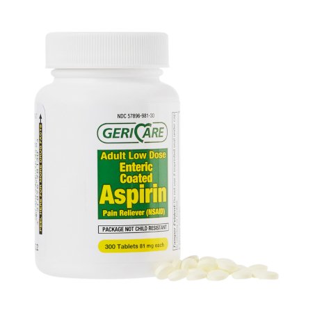 Geri-Care - Pain Relief 81 mg Strength Aspirin Tablet 300 per Bottle - 981-30-GCP