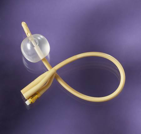 Medline - Foley Catheter 2-Way Standard Tip 30 cc Balloon 16 Fr. Silicone Coated Latex - DYND11776