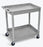 Luxor - Utility Cart Polyethylene Plastic 32 X 24 X 37.5 Inch Gray 2-3/4 Inch Deep - TC11-G