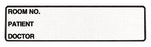 Carstens Wide-Trak Pre-Printed Label Communication Fill In Room No. / Patient / Doctor White 1-1/8 X 5-3/8 Inch - 1655-01