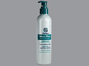 Geritrex Corporation Men-phor Itch Relief 0.5% - 0.5% Strength Lotion 7.5 oz. Bottle - 54162055007