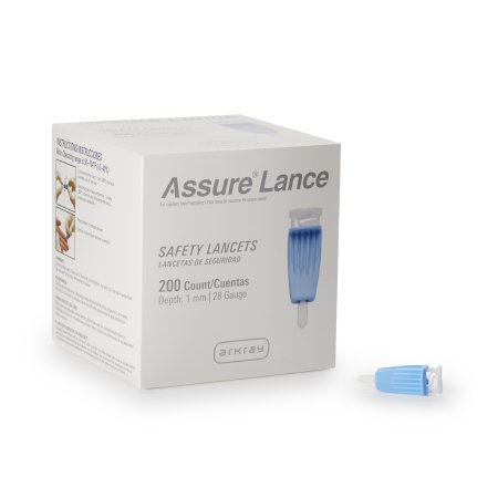 Assure - Lancet Microflow Lancet Needle 1.0 mm Depth 28 Gauge Push Button Activation - 980228