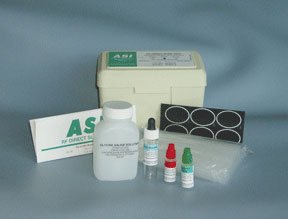 Fisher Scientific ASI RF Slide Test Rapid Test Kit Latex Agglutination Test Rheumatoid Factor Whole Blood / Plasma Sample Non-CLIA Waived 100 Tests - 22415114