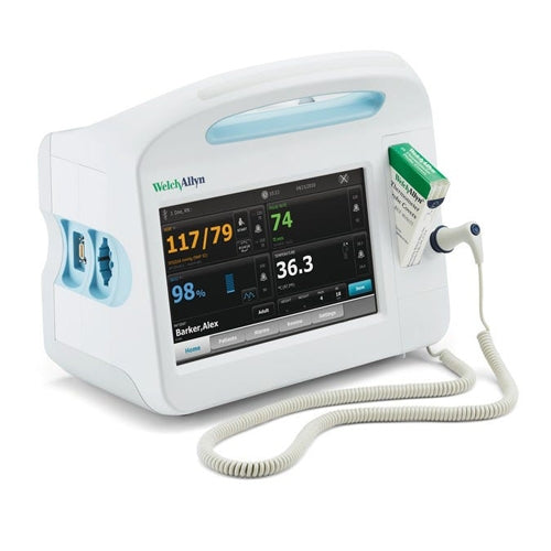 Welch-Allyn CVSM 6800 - Blood Pressure, SpO2 (Masimo), RRa, Temperature (SureTemp Plus) - 68MRTX-B