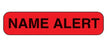 Barkley - Pre-Printed Label Advisory Label Red Paper Name Alert Black Alert Label 3/8 X 1-5/8 Inch - 2303