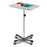 Clinton Industries STAND, PHLEBOTOMY 1BIN MOBILE PLAS 16 1/2''X11"X2 1/2" D/S - 6901