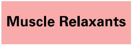 Barkley - Pre-Printed Label Auxiliary Label Red Tape Muscle Relaxants Black Medication Name - ANMR