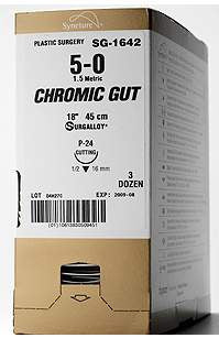 Medtronic MITG - Suture with Needle Absorbable Uncoated Undyed Suture Chromic Gut Size 6 - 0 18 Inch Suture 1-Needle 11 mm Length 3/8 Circle Reverse Cutting Needle - G-1780K