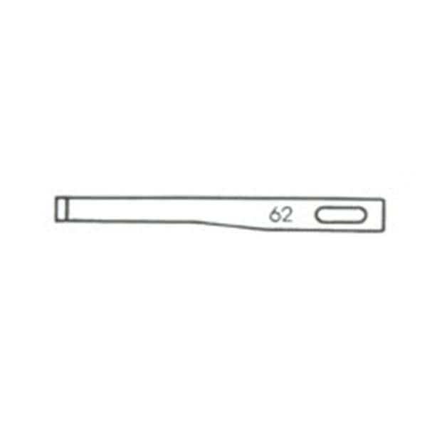 Propper Mfg Co Blade Surgical Fine/#62 Stainless Steel Sterile Disposable 25/Bx - 12706200