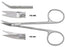 Miltex Padgett Conjunctival Scissors Wilmer-Converse 4-1/4 Inch Length Surgical Grade Stainless Steel NonSterile Finger Ring Handle Angled Saber Back Sharp/Sharp - PM-6451
