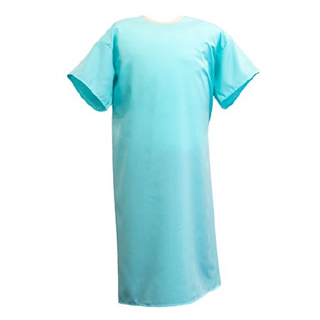 Standard Textile - Patient Exam Gown Large Aqua Reusable - 69740024