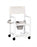 ipu Standard - Commode / Shower Chair Fixed Arm PVC Frame Mesh Back 17-1/4 Inch Seat Width - VL SC17 P FRSB WHITE