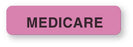 United Ad Label Pre-Printed Label Multipurpose Label Medicare Fluorescent Pink 5/16 X 1-1/4 Inch - ULAC142