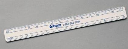 Aspen Surgical Products - Measuring Ruler 6 Inch 6 Inch - 2554