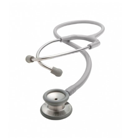Adscope - Classic Stethoscope Gray 1-Tube 22 Inch Tube Double-Sided Chestpiece - 604G