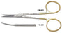 Padgett - Iris Scissors Hood 4-1/2 Inch Length Surgical Grade Stainless Steel / Tungsten Carbide NonSterile Finger Ring Handle Straight Blade Sharp Tip / Sharp Tip - PM-4772