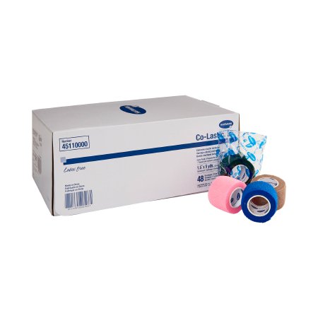 Co-Lastic - Cohesive Bandage 1-1/2 Inch X 5 Yard Standard Compression Self-adherent Closure Assorted Colors NonSterile - 45110000