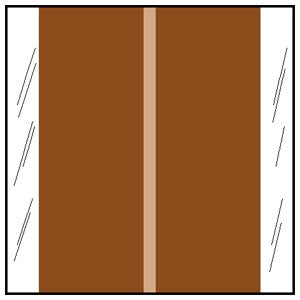COL'R'TAB - Blank Label Chart Tab Brown Paper 1-1/2 X 1-1/2 Inch - 11611