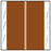 COL'R'TAB - Blank Label Chart Tab Brown Paper 1-1/2 X 1-1/2 Inch - 11611
