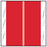 Tabbies Color Coded Label Chart Tab Without Legend Red 1-1/2 Inch - 11602