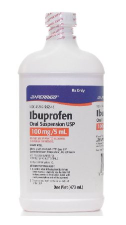 Perrigo Company - Pain Relief 100 mg / 5 mL Strength Ibuprofen Oral Suspension 16 oz. - 45802095243