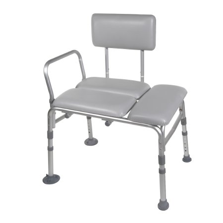 drive - Knocked Down Bath Transfer Bench Arm Rail 17-3/4 to 21-3/4 Inch Seat Height 400 lbs. Weight Capacity - 12005KD-1