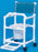 IPU Standard Commode / Shower Chair Fixed Arm PVC Frame Mesh Back - VL SC17 WINEBERRY