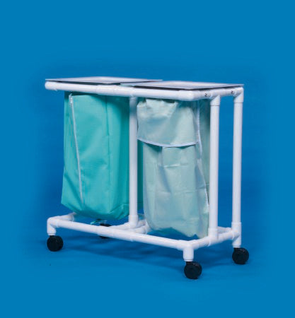 IPU Select Double Hamper with Bags 4 Casters 39 gal. - ELH02