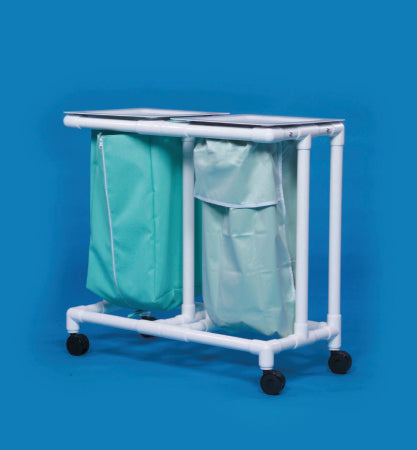 IPU Select Double Hamper with Bags 4 Casters 39 gal. - ELH02