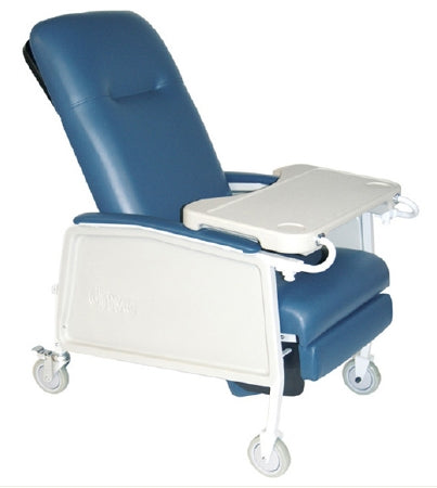 Drive Medical Bariatric Recliner Jade Vinyl Upholstered Four 5 Inch Casters With 2 Locks Four 5 Inch Casters With 2 Locks - D574EW-J