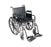 drive Silver Sport 2 - Wheelchair Dual Axle Desk Length Arm Swing-Away Elevating Legrest Black Upholstery 16 Inch Seat Width Adult 250 lbs. Weight Capacity - Drive Medical - SSP216DDA-ELR