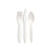 Saalfeld Redistribution Senate Teaspoon White Polypropylene - P1003WR