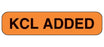 Health Care Logistics Barkley Pre-Printed Label Communication Fill In Kcl Added Orange 3/8 X 1-5/8 Inch - 2304